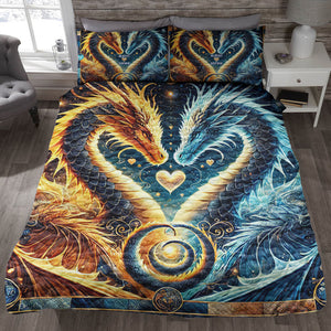 Personalized Gifts For Couple Lovers Quilt Bedding Set Special Line-Homacus