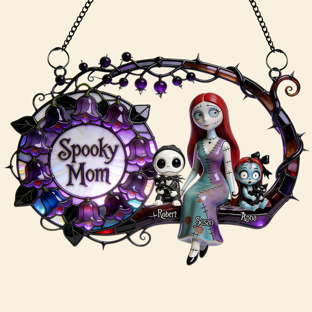 Spooky Mom Acrylic Suncatcher Ornament - Personalized Mother's Day Gifts 02nadt200326-Homacus