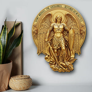 St. Michael The Archangel Metal Sign – Personalized Gifts for Catholic 01huqn300525-Homacus