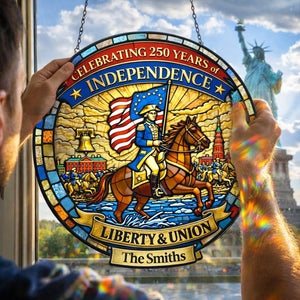 America 250th Anniversary Suncatcher - Personalized Gifts 05tylu040326