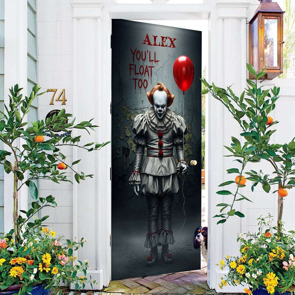 Horror Character Door Cover - Personalized Gifts For Horror Lovers 02pgta200825-Homacus