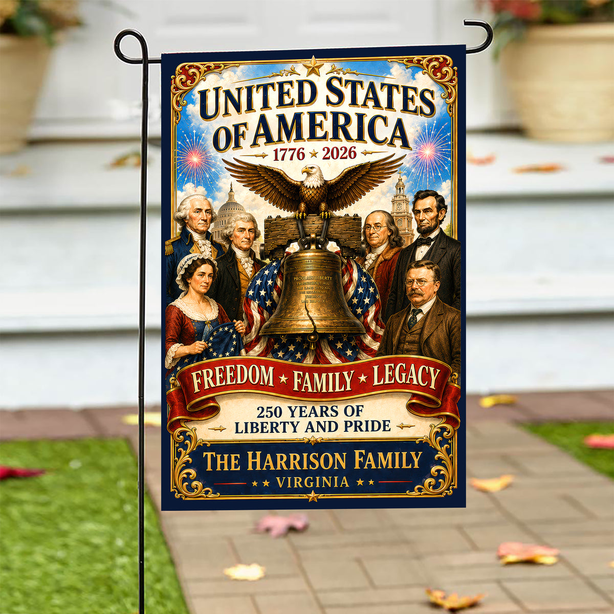 250 Years Of Pride Garden Flag - Personalized Patriotic Gifts 05TYQN270526-Homacus