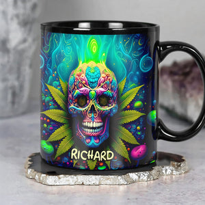 Chill Skull Mug Personalized Gifts For Stoners 04TODT100625-Homacus