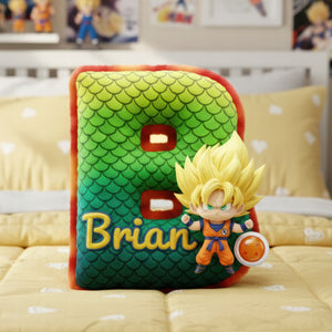 Strong Warrior Pillow – Personalized Initial Letter Gift 02huqn101225-Homacus