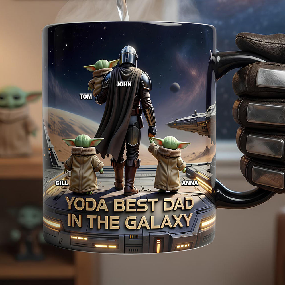The Best Warrior Dad Magic Mug - Personalized Gifts For Dads 02nadt300426-Homacus