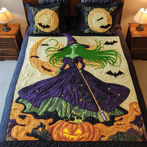 Witch Quilt Bedding Set - Personalized Gifts For Witch Lovers 01tgta030925-Homacus