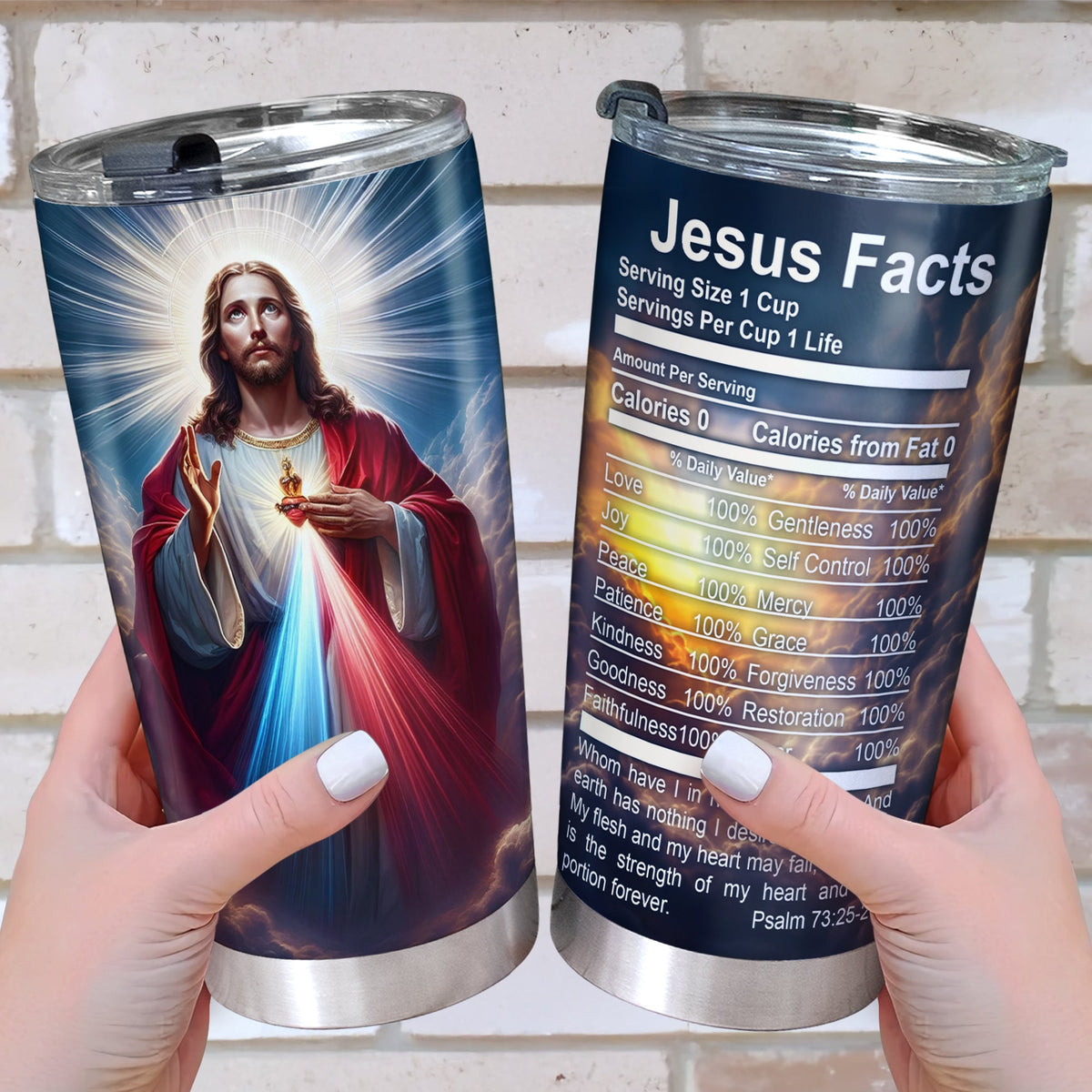 Gifts For Jesus Lover Tumbler, Jesus Facts 01XQLU180325-Homacus