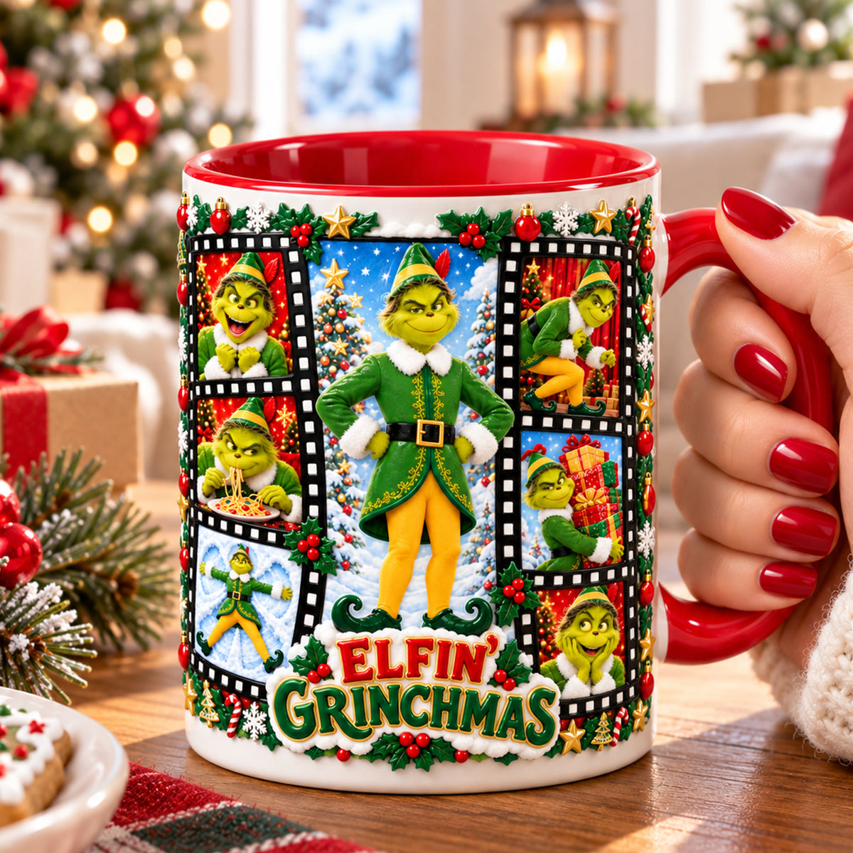 Naughty Pose Christmas Coffee Mug - Personalized Christmas Gifts 04PALU141026-Homacus