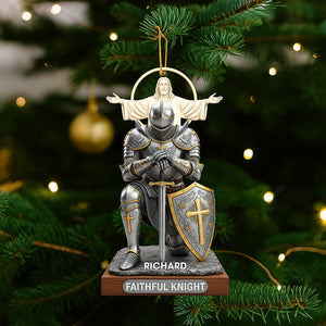 Faithful Knight Christmas Ornament– Personalized Gifts for Christian 04huqn120925-Homacus