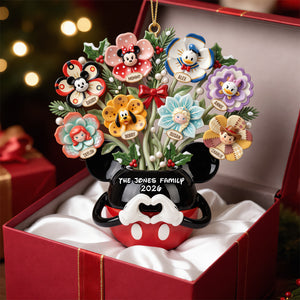 Beautiful Family Flower Vase Ornament - Personalized Gifts For Family 03qhtn100926-Homacus