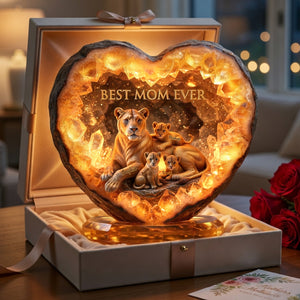 Best Lion Mom Ever Acrylic Light Box - Personalized Gifts For Moms 02nalu180326-Homacus