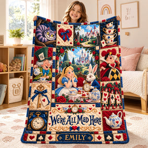 75th Anniversary Whimsical World Blanket - Personalized Gifts For Childhood Blanket 02HADH061026-Homacus
