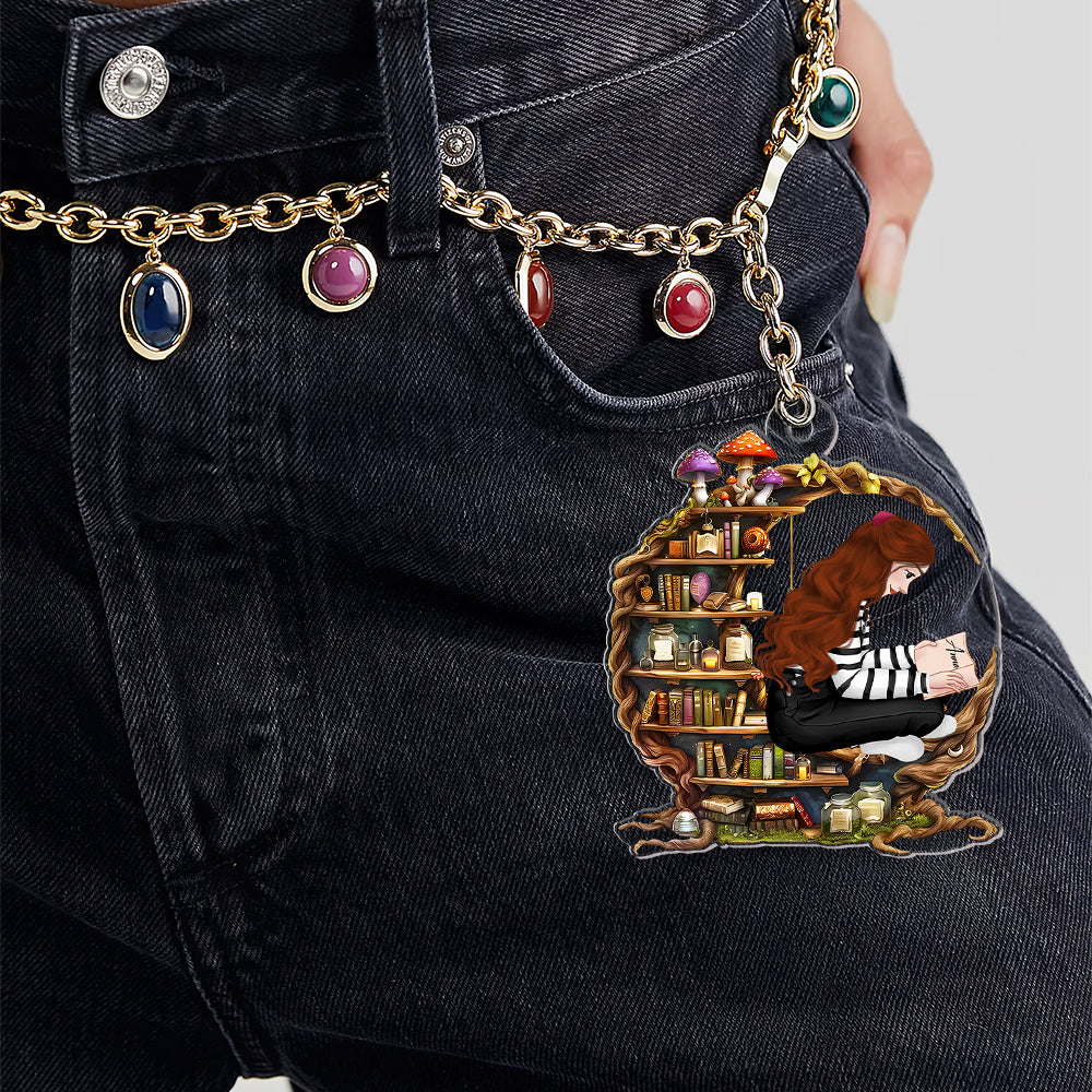 Personalized Gifts For Girl Book Lovers Keychain 02NAMH280225HG-Homacus