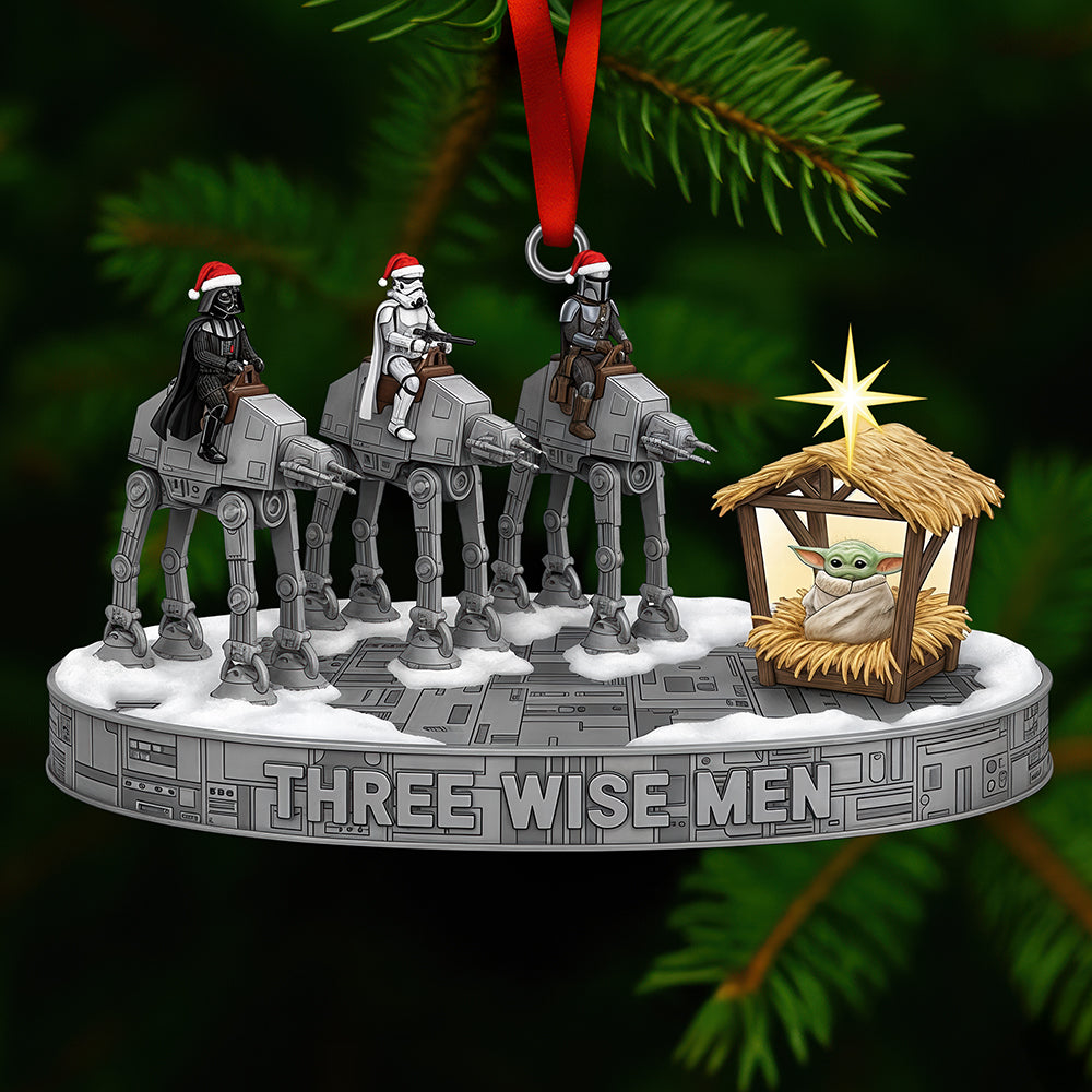 Fun Cosmic Christmas Three Wise Men Ornament - Gifts For Movie Fans 01qhqn101025-Homacus