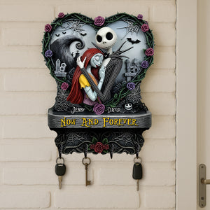 Romantic Skull Couple Personalized Gifts For Couple Key Hanger 03qhtn230525-Homacus