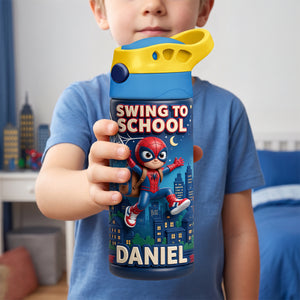 Swing To School 12oz Colorful Tumbler - Personalized Gifts For Kids 06todh270726-Homacus