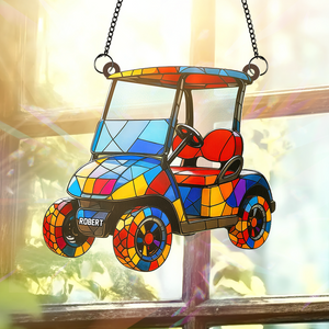 Golf Cart suncatcher - Personalized Gifts For Golf Lover 06PGPU110725-Homacus