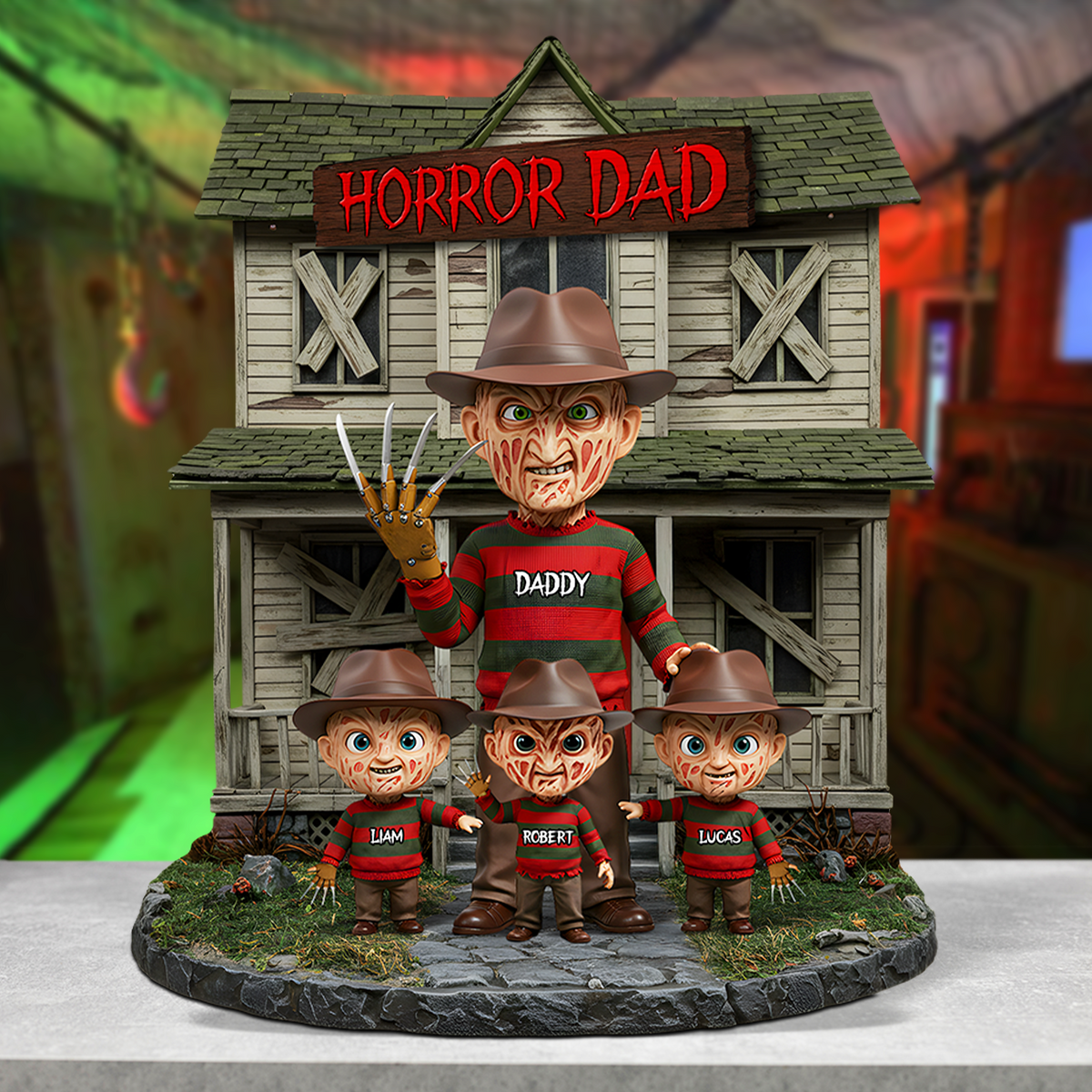 Horror Dad Plaque - Personalized Gifts For Dad 02qhpu050525-Homacus