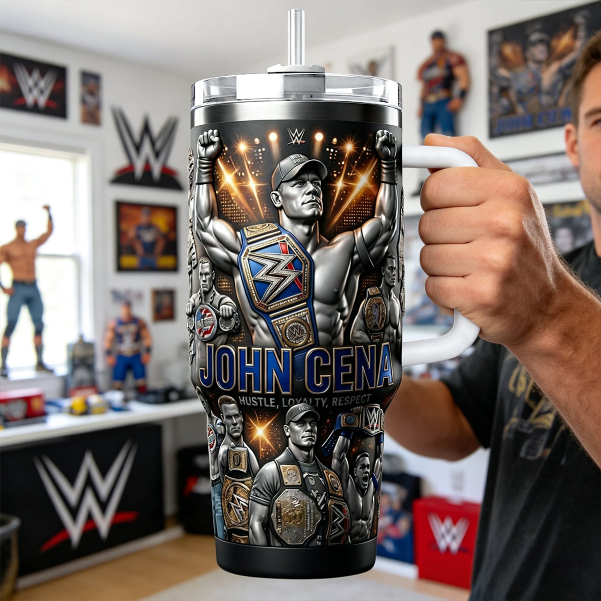 Wrestling Champion 40oz Tumbler - Personalized Gifts 03patn040326