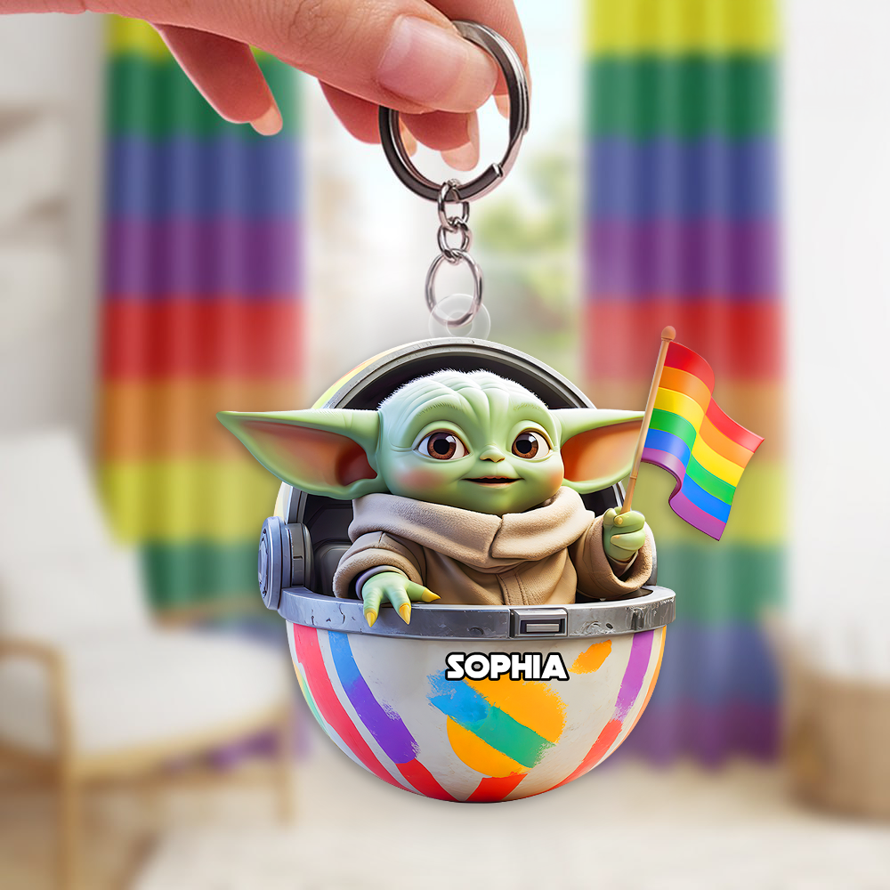 Galaxy Monster LGBT Keychain - Personalized Gifts For LGBT 04hupu280525-Homacus