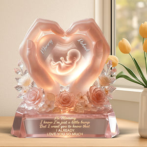 Baby Bump Love Mother Acrylic Plaque - Personalized Gifts For Mothers 01paqn030326-Homacus