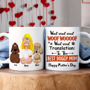Personalized Gifts For Dog Mom Coffee Mug 01ohtn07025pa Best Doggy Mom-Homacus