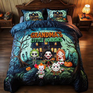 Little Horror Quilt Bed Set - Personalized Gifts For Grandma & Mom 02QHLU080825-Homacus