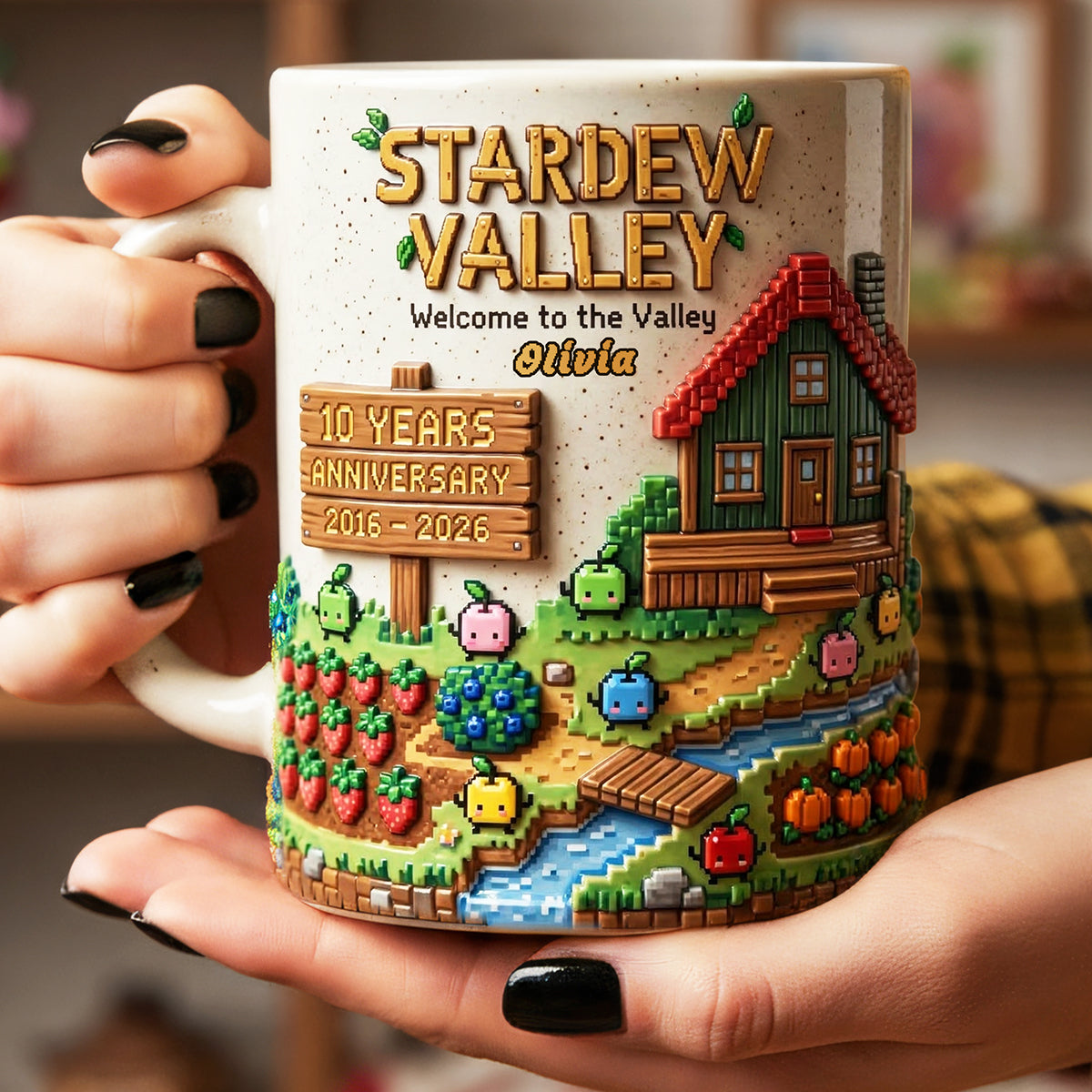 Little Farm Celebrating 10th Anniversary Coffee Mug - Personalized Gifts 02pata180326-Homacus