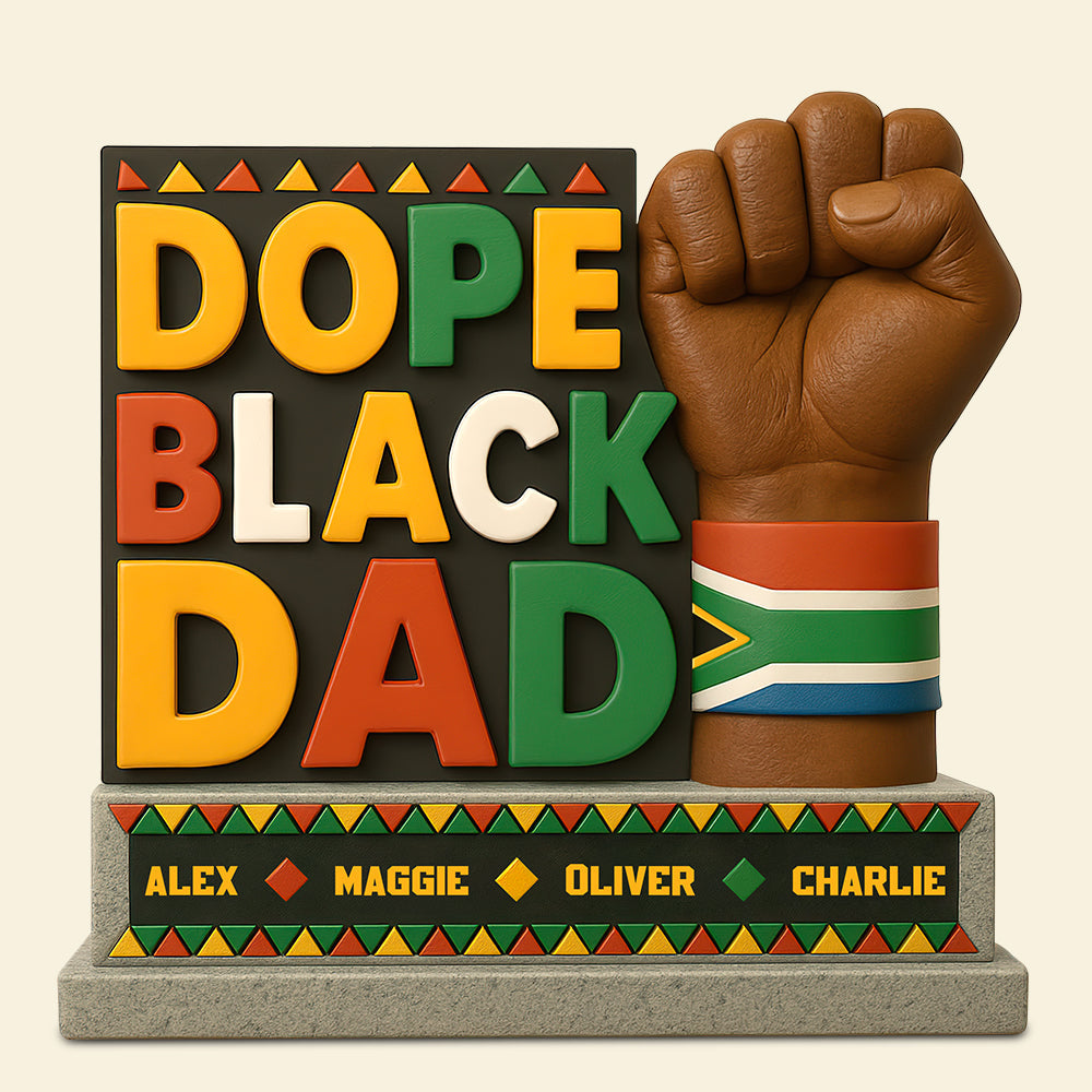 Black Dad Acrylic Plaque - Personalized Gifts For Dad 01HUDT010525-Homacus