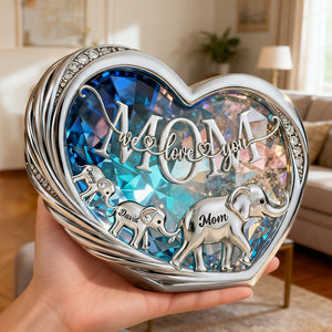 Follow Elephant Mom Acrylic Plaque, Personalized Gift For Mom 04qhtn070226-Homacus