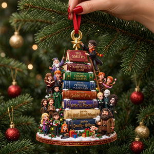 Whimsical Books Christmas Acrylic Ornament - Personalized Christmas Gifts For Reading Lovers 09padh211026-Homacus