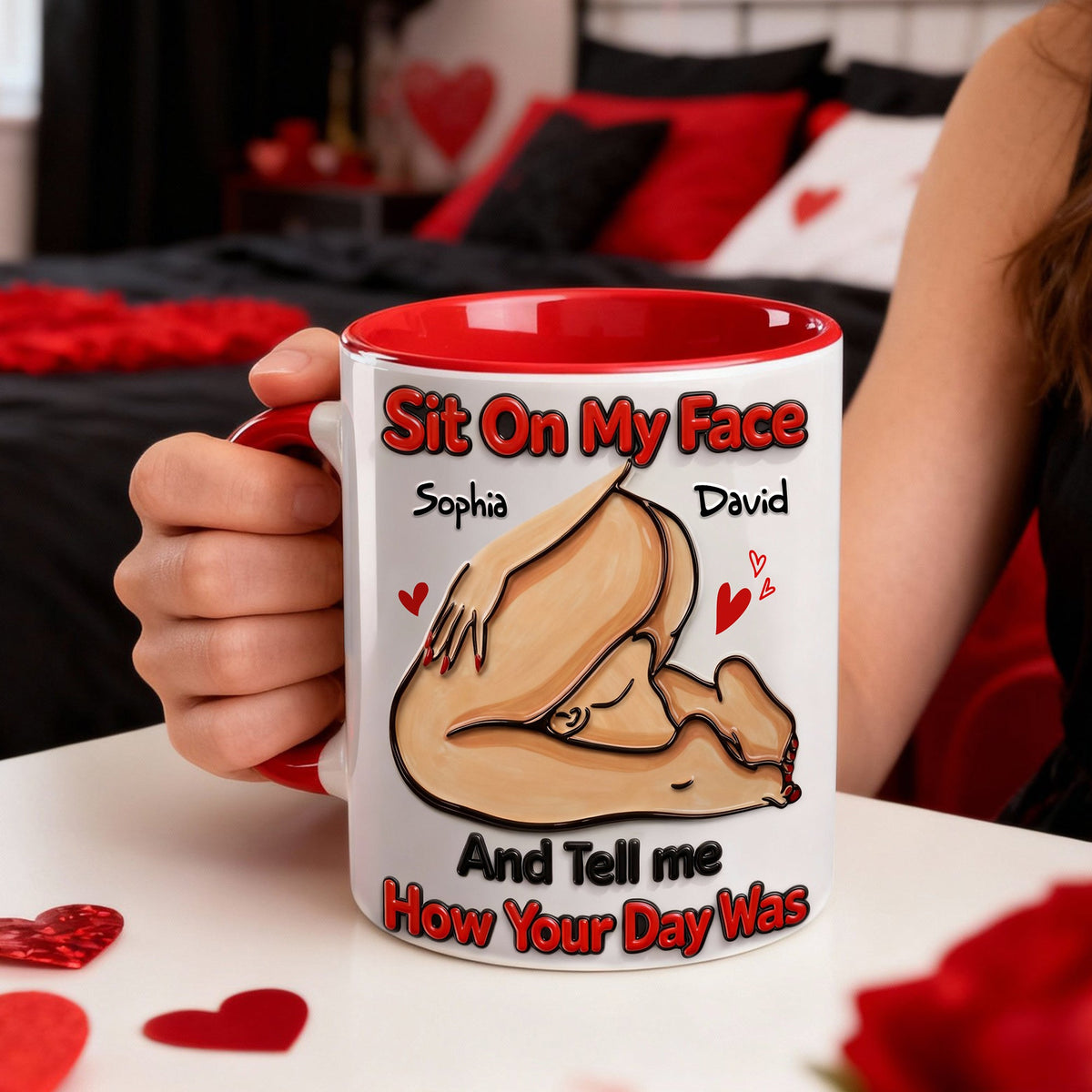 How Your Day Was Couple Coffee Accent Mug - Personalized Gift For Couple 04HULU270126-Homacus