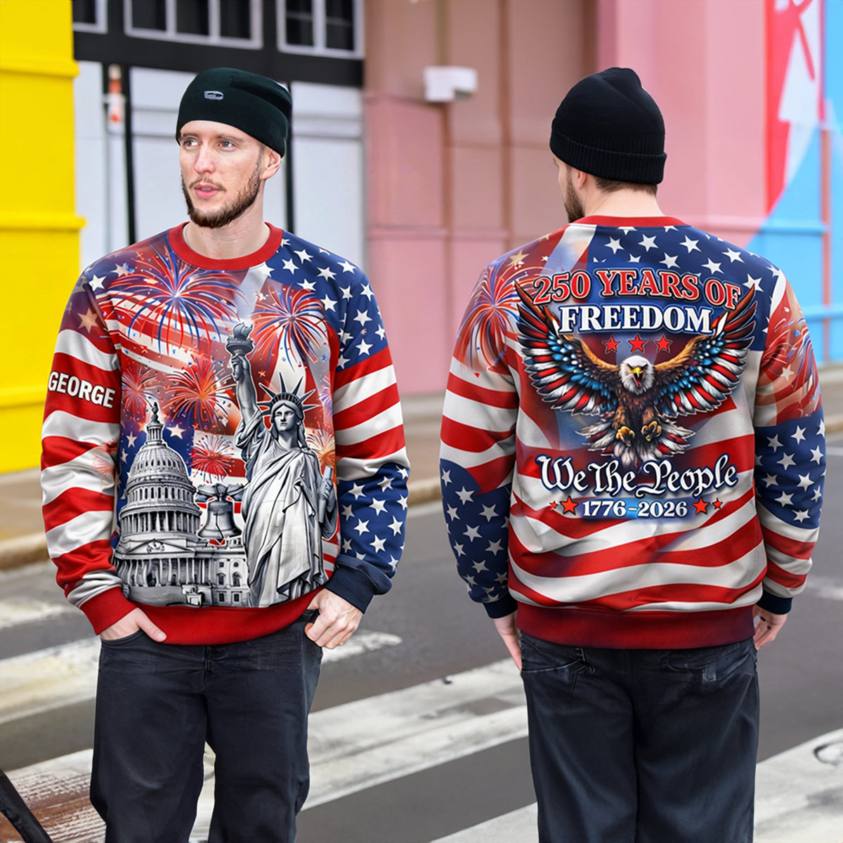 250th America Anniversary 3D Shirt - Personalized Gifts For Patriots 04hulu280126-Homacus