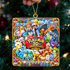 30th Anniversary Colorful Creature Ornament - Personalized Christmas Gifts 01ohdt280926