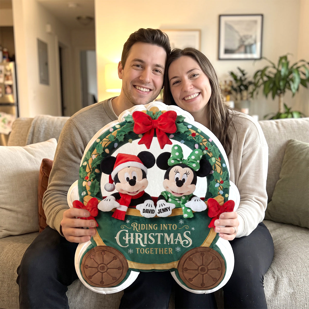 Holiday Together Pillow - Personalized Gifts For Couple 02totn081026-Homacus