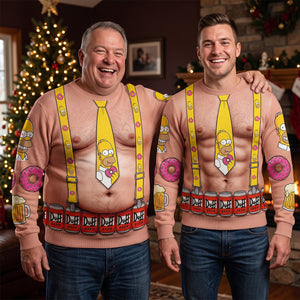 Funny Tie Ugly Sweater - Personalized Gifts For Christmas 03hadt191026-Homacus