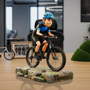 Teenager Riding Bicycle Plaque - Custom Photo Gifts For Bicycle Lovers 02pata290825-Homacus