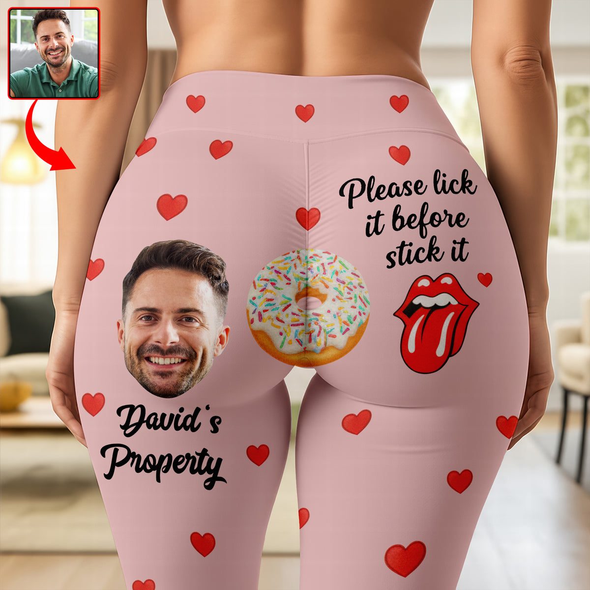 Naughty Couple Leggings - Custom Photo Gifts For Her 05kiqn031225-Homacus