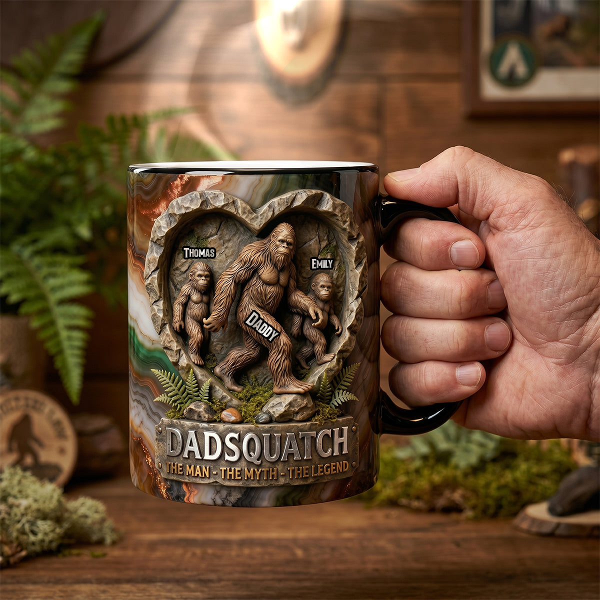 Legendary Sasquatch Dad Magic Mug, Personalized Gifts For Dads 03qhdh070526-Homacus