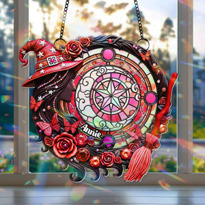 Mystical Witch Suncatcher - Personalized Gifts For Witch Lovers 10TOLU150725-Homacus