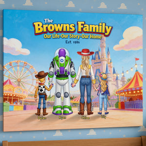 Family Adventure Canvas - Personalized Gifts For Family 02HUDT200626-Homacus