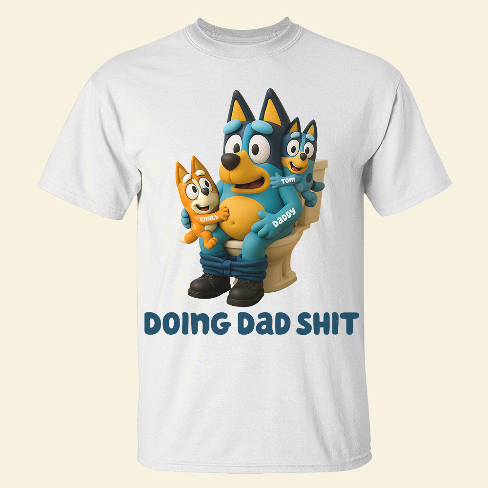 Dad And Kids Shirt - Personalized Gifts For Dad 02OHDT170525-Homacus