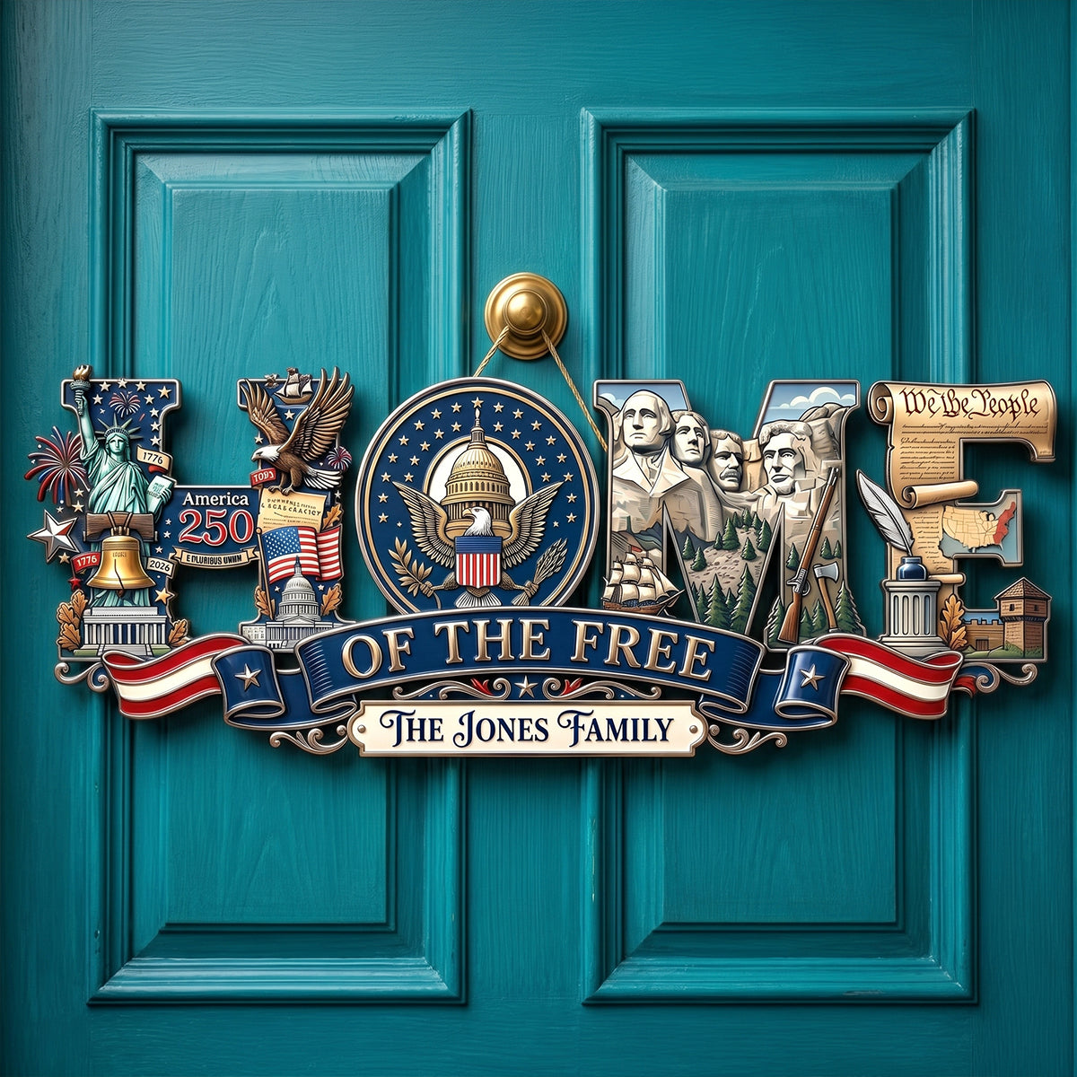 Proud Anniversary Home Of The Free Acrylic Sign, Personalized Decor Gifts For Patriots 04qhqn020626-Homacus