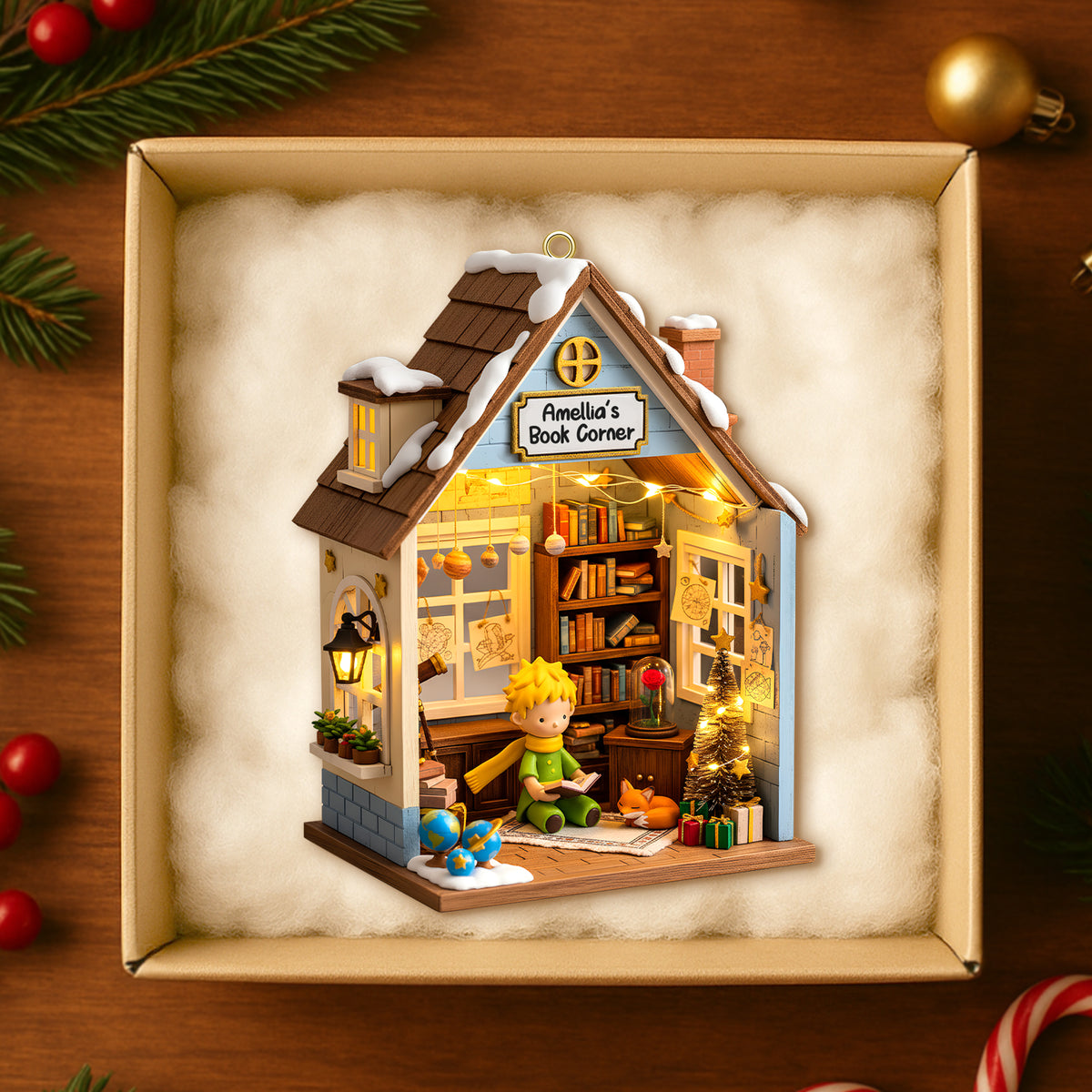 Personalized Gifts For Book Lovers Christmas Ornament 06pgtn031025-Homacus