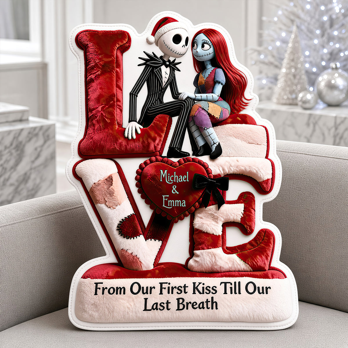 Our Love Story Pillow - Personalized Gifts For Couple 05TTDT261026-Homacus