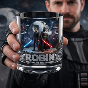 Space Adventure Round Glass - Personalized Gifts For Sci-Fi Lovers 06palu100326-Homacus