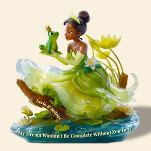 Kissing Frog Couple Acrylic Plaque Personalized Gifts For Couple 02TGDT060525-Homacus