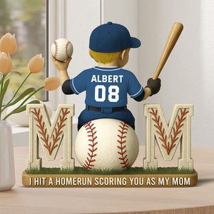 Baseball Mom Acrylic Plaque Gifts For Mom 04TGQN180425-Homacus