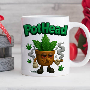Pothead Mug Personalized Gifts for Smokers 01TOTN230525-Homacus