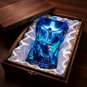 Sacred Jesus Christ & Lion Light Box, Easter Gift For Christians 05qhlu250226-Homacus